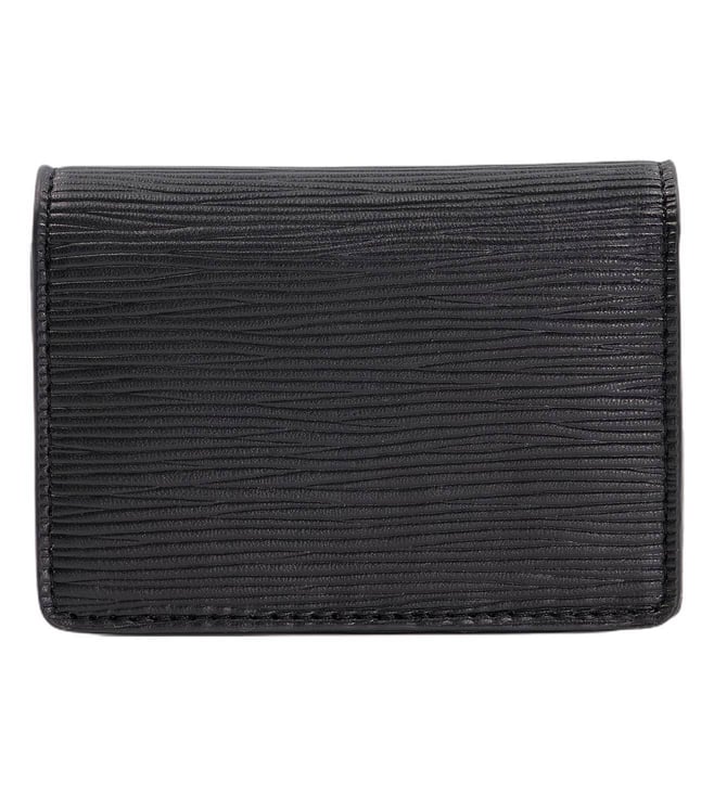 Buy Dune London Black KINI Textured Small Bi-Fold Wallet for Women ...