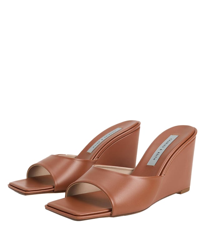 Brown Slide Sandals  Shop Online  CHARLES  KEITH KH