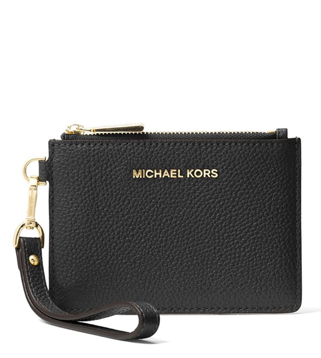 Buy MICHAEL Michael Kors Black Jet Set Zip Medium Card Holder for Women ...