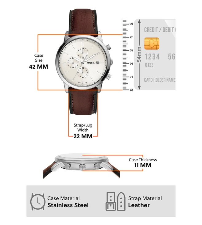 FOSSIL FS5849 Minimalist Chronograph Watch for Men