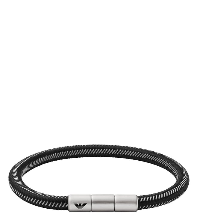 Anchor Leather Luxury Bracelet For Men - Black | Konga Online Shopping