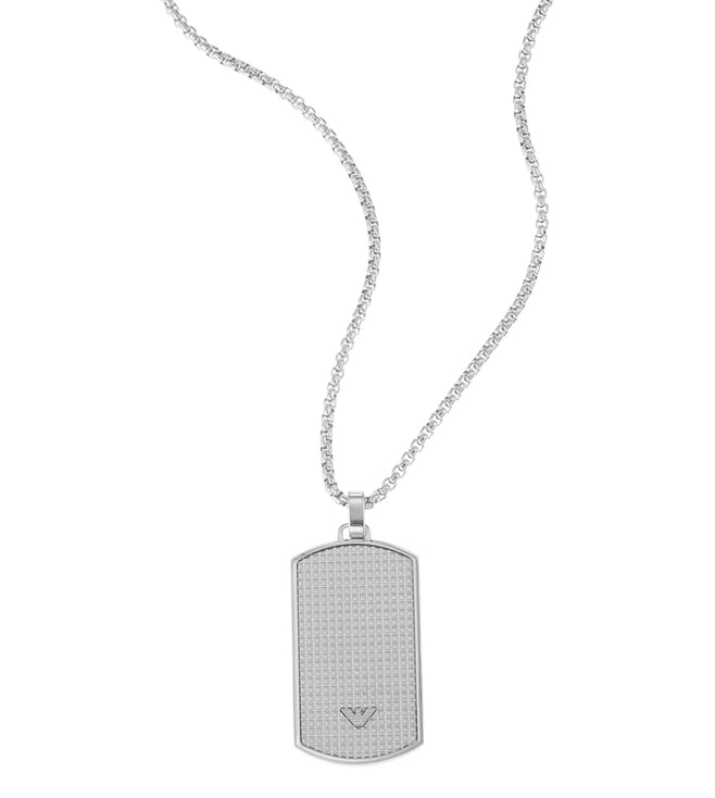 Emporio Armani Men Cubic Zirconia Stainless Steel Stone Drop Pendant  Necklace: Buy Online at Best Price in UAE - Amazon.ae