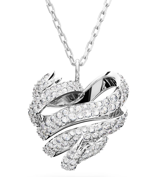 10K White Gold 1.50ct Diamond Heart Necklace | More Than Just Rings
