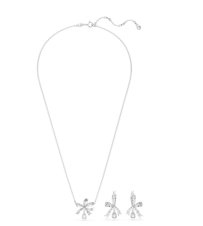 Tennis Deluxe Necklace, White, Gold-tone plated - Thompson's Jewellers
