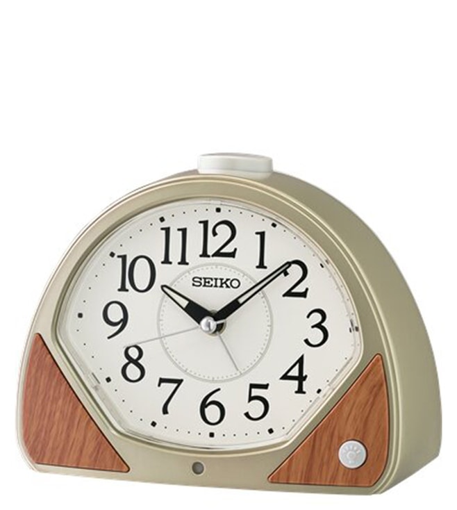 Buy Seiko Golden Small Table Alarm Clock With Sweep Movement Online @ Tata  CLiQ Luxury