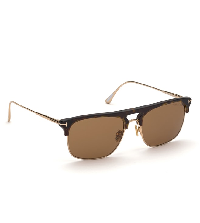 Tom Ford FT08305652E Clubmaster Sunglasses for Men
