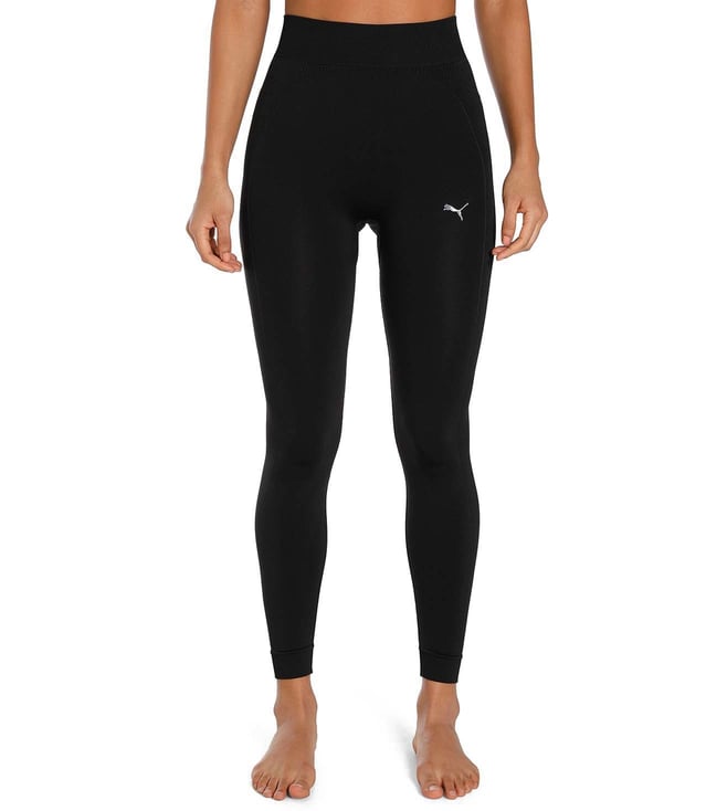 PUMA JUNIOR ESSENTIALS+ LOGO LAB BLACK TIGHTS – INSPORT